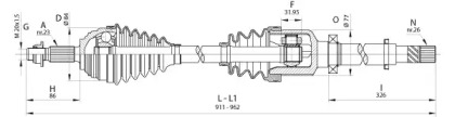 Вал OPEN PARTS DRS6401.00