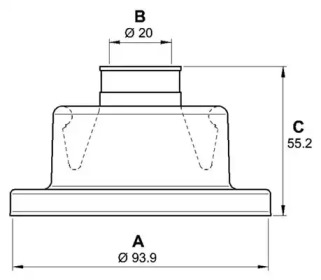 Комплект пылника, приводной вал OPEN PARTS SJK7002.00