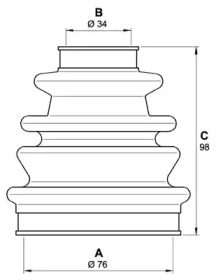 Комплект пыльника OPEN PARTS SJK7014.00