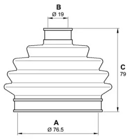 Комплект пыльника OPEN PARTS SJK7015.00