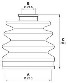 Комплект пыльника OPEN PARTS SJK7042.00