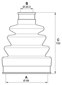 Комплект пыльника OPEN PARTS SJK7078.00