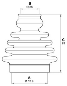 Комплект пыльника OPEN PARTS SJK7082.00