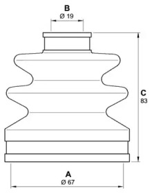 Комплект пыльника OPEN PARTS SJK7102.00