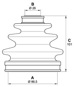 Комплект пыльника OPEN PARTS SJK7121.00