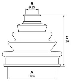 Комплект пыльника OPEN PARTS SJK7123.00