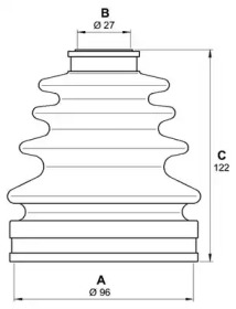 Комплект пыльника OPEN PARTS SJK7154.00