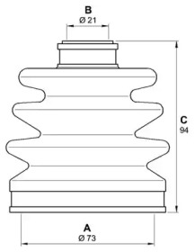 Комплект пыльника OPEN PARTS SJK7167.00