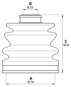 Комплект пыльника OPEN PARTS SJK7168.00