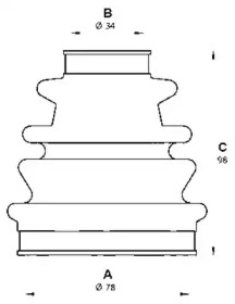 Комплект пыльника OPEN PARTS SJK7199.00