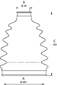 Комплект пыльника OPEN PARTS SJK7201.00