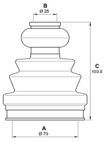 Комплект пыльника OPEN PARTS SJK7214.00