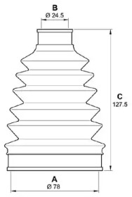 Комплект пыльника OPEN PARTS SJK7216.00