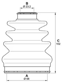 Комплект пыльника OPEN PARTS SJK7220.00