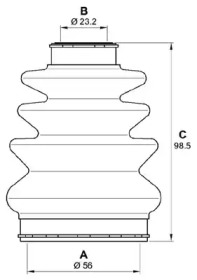 Комплект пыльника OPEN PARTS SJK7222.00