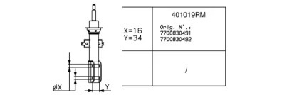 Амортизатор MONROE 401019RM