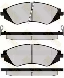 Комплект тормозных колодок, дисковый тормоз Brake ENGINEERING PA1146