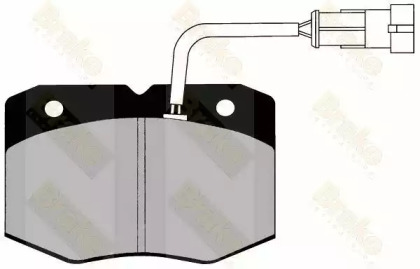 Комплект тормозных колодок, дисковый тормоз Brake ENGINEERING PA1276