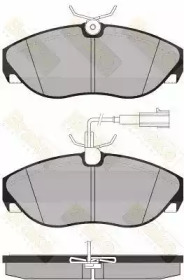 Комплект тормозных колодок, дисковый тормоз Brake ENGINEERING PA1287