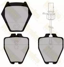 Комплект тормозных колодок, дисковый тормоз Brake ENGINEERING PA1329