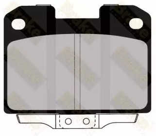 Комплект тормозных колодок, дисковый тормоз Brake ENGINEERING PA1372