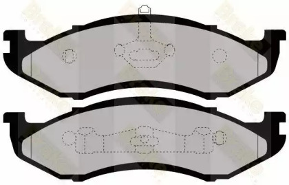 Комплект тормозных колодок, дисковый тормоз Brake ENGINEERING PA1445