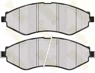 Комплект тормозных колодок, дисковый тормоз Brake ENGINEERING PA1601