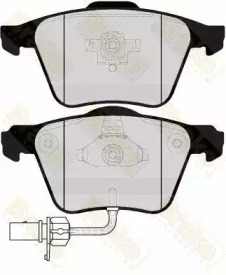 Комплект тормозных колодок, дисковый тормоз Brake ENGINEERING PA1620