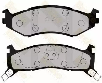 Комплект тормозных колодок, дисковый тормоз Brake ENGINEERING PA1625