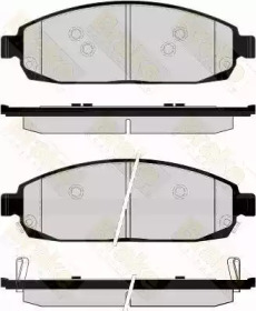 Комплект тормозных колодок, дисковый тормоз Brake ENGINEERING PA1665