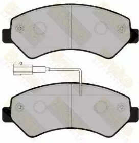 Комплект тормозных колодок, дисковый тормоз Brake ENGINEERING PA1755