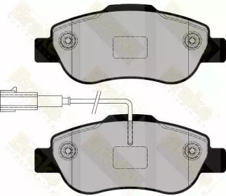 Комплект тормозных колодок, дисковый тормоз Brake ENGINEERING PA1761