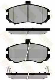 Комплект тормозных колодок, дисковый тормоз Brake ENGINEERING PA1849