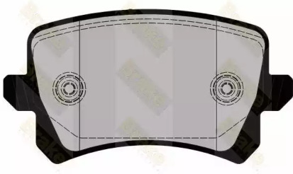 Комплект тормозных колодок, дисковый тормоз Brake ENGINEERING PA1862