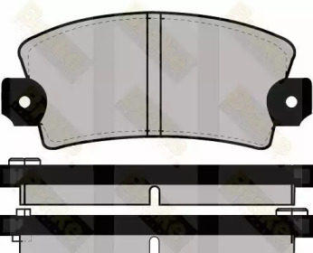 Комплект тормозных колодок, дисковый тормоз Brake ENGINEERING PA228