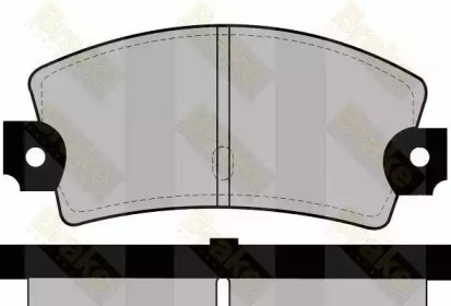 Комплект тормозных колодок, дисковый тормоз Brake ENGINEERING PA276