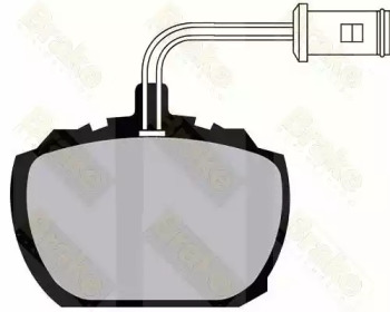 Комплект тормозных колодок, дисковый тормоз Brake ENGINEERING PA319