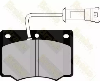 Комплект тормозных колодок, дисковый тормоз Brake ENGINEERING PA336