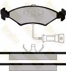 Комплект тормозных колодок, дисковый тормоз Brake ENGINEERING PA344