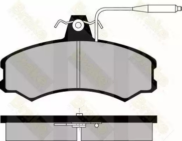 Комплект тормозных колодок, дисковый тормоз Brake ENGINEERING PA362