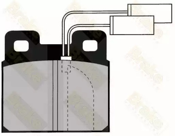 Комплект тормозных колодок, дисковый тормоз Brake ENGINEERING PA431