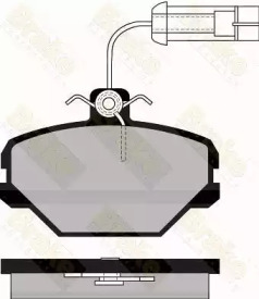 Комплект тормозных колодок, дисковый тормоз Brake ENGINEERING PA495