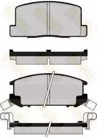 Комплект тормозных колодок, дисковый тормоз Brake ENGINEERING PA502