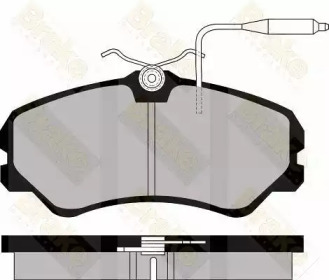 Комплект тормозных колодок, дисковый тормоз Brake ENGINEERING PA520