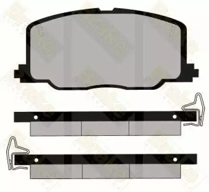 Комплект тормозных колодок, дисковый тормоз Brake ENGINEERING PA535