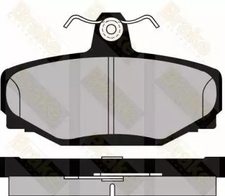 Комплект тормозных колодок, дисковый тормоз Brake ENGINEERING PA555