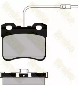 Комплект тормозных колодок, дисковый тормоз Brake ENGINEERING PA561