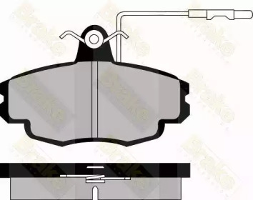 Комплект тормозных колодок Brake ENGINEERING PA591