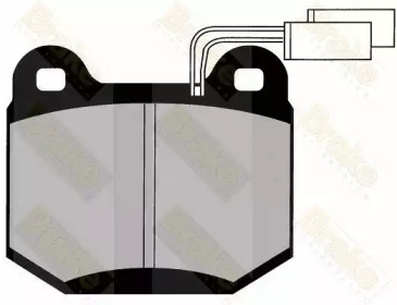 Комплект тормозных колодок, дисковый тормоз Brake ENGINEERING PA603