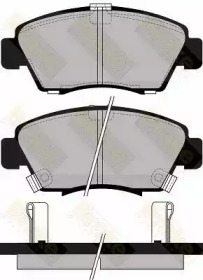 Комплект тормозных колодок, дисковый тормоз Brake ENGINEERING PA745